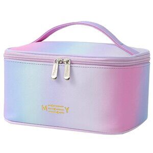 Makeup Bag Large Cosmetic Bags for Women Girls Cute Travel Zipper Pouch Toiletry